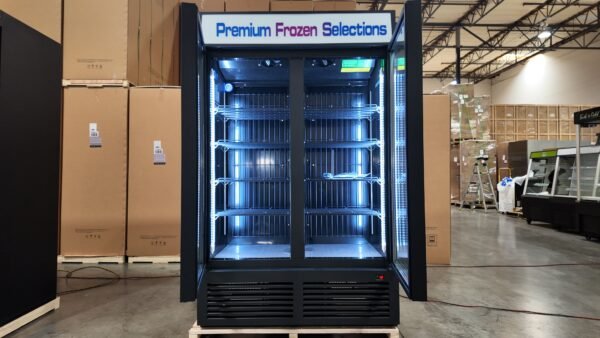 48'' Wide TWO SECTION GLASS DOOR FREEZER - Image 4