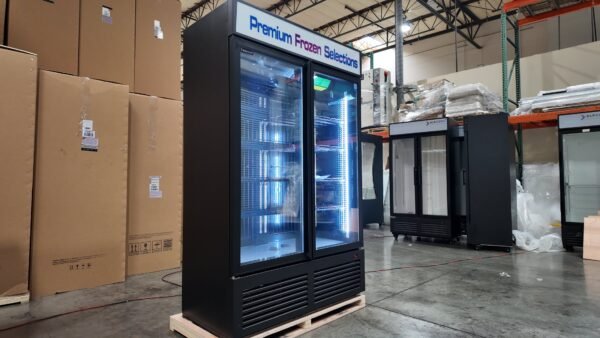 48'' Wide TWO SECTION GLASS DOOR FREEZER - Image 2