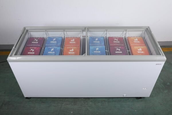 FDF23CF 71'' Width Horizontal Display Island Freezer - Nafcool™ Commercial Freezer Icecream, frozen food, Ice bag and Gelato - Image 12