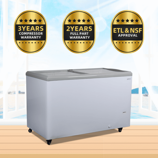 FDF12.4CF 41'' Width Horizontal Display Island Freezer - Nafcool™ Commercial Freezer Icecream, frozen food, Ice bag - Image 4
