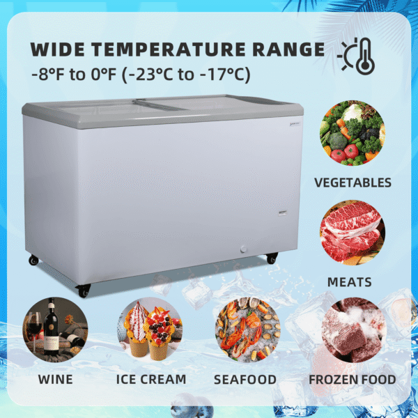 FDF16CF 50'' Width Horizontal Display Island Freezer - Nafcool™ Commercial Freezer Icecream, frozen food, Ice bag - Image 3