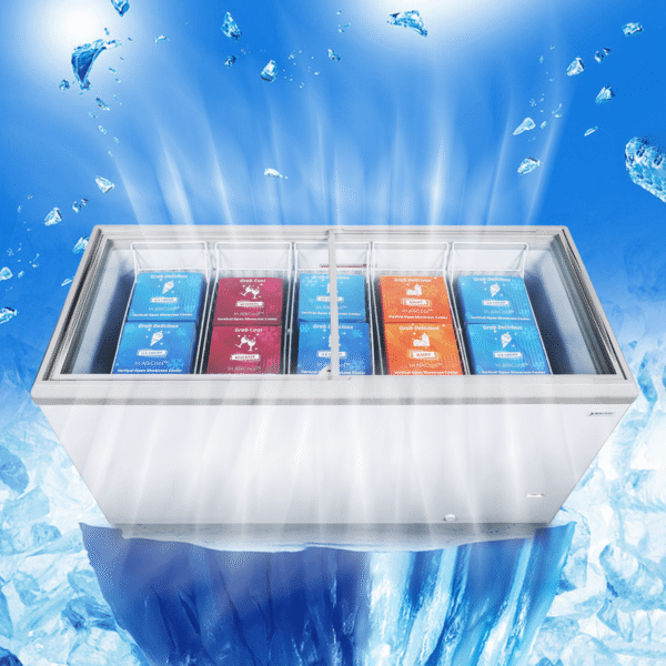FDF20CF 61'' Width Horizontal Display Island Freezer - Nafcool™ Commercial Freezer Icecream, frozen food, Ice bag and Gelato - Image 12