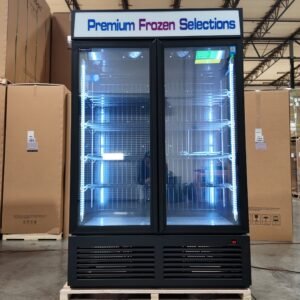48'' Wide TWO SECTION GLASS DOOR FREEZER