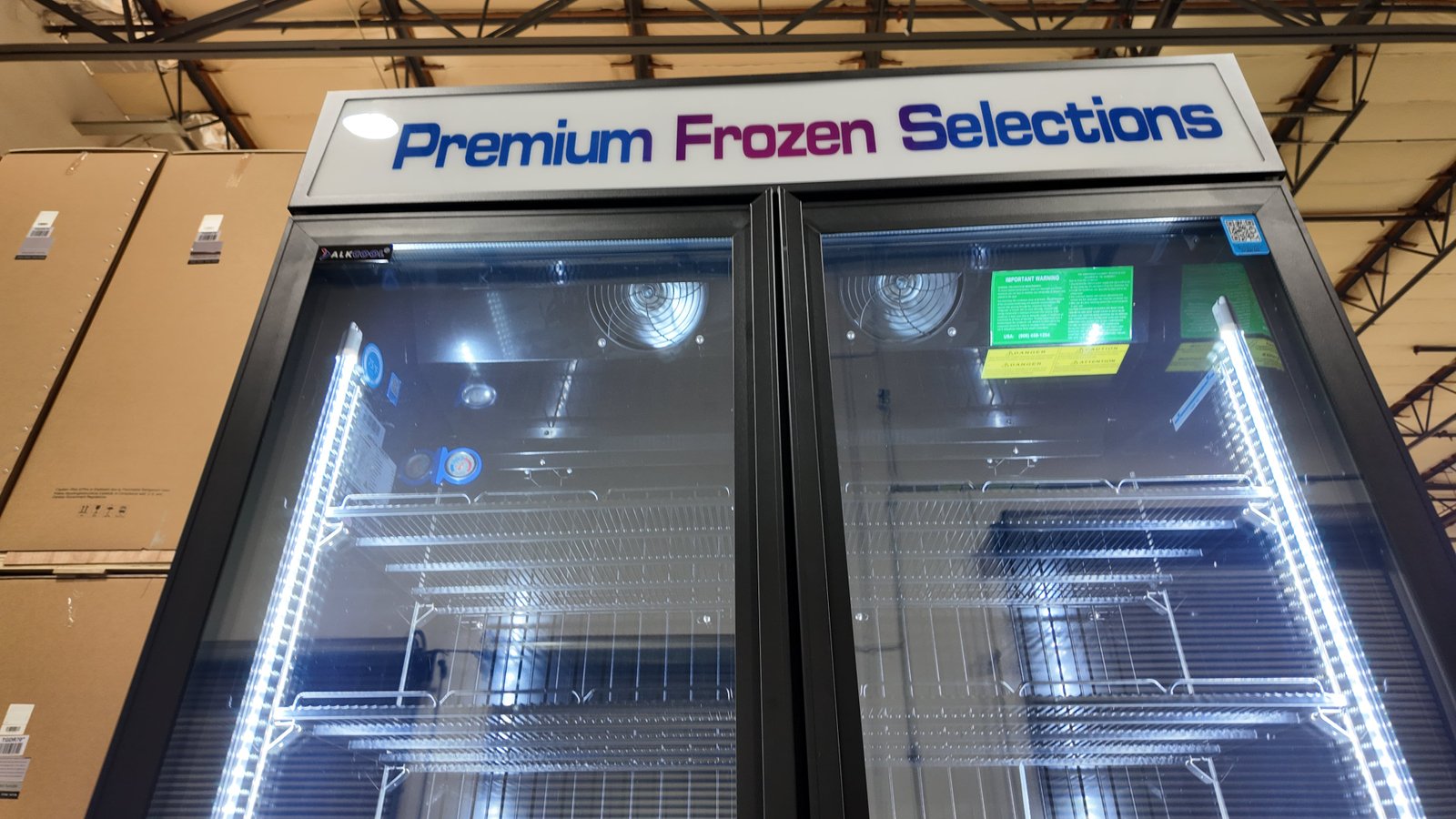 48'' Wide TWO SECTION GLASS DOOR FREEZER - Image 3